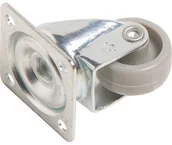 Kółka i bloczki - OBI Kółko zwrotne do mebli z płytką i kołem typu soft śr. 30 mm 30 kg - miniaturka - grafika 1