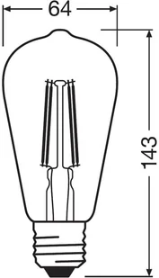 LEDVANCE SMART+ SMART+ WiFi filament E27 5,5W 827 Edison - Żarówki LED - miniaturka - grafika 2