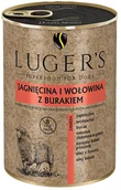 Mokra karma dla psów - Luger's Korzystny pakiet: Luger's, karma mokra, 24 x 400 g - Jagnięcina i wołowina z burakiem - miniaturka - grafika 1