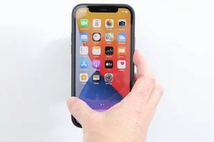 Brodit AB Uchwyt do oryginalnej ładowarki indukcyjnej MagSafe dla Apple iPhone 12 Mini 216173 - Uchwyty samochodowe do telefonów - miniaturka - grafika 4