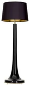Lampy stojące - 4concepts Salonowa LAMPA podłogowa ZURICH BLACK L213222257 stojąca OPRAWA abażurowa czarna L213222257 - miniaturka - grafika 1