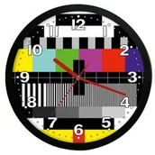 Zegary - Atrix Zegar ścienny solid sygnał kontrolny TV ATE2013SK - miniaturka - grafika 1