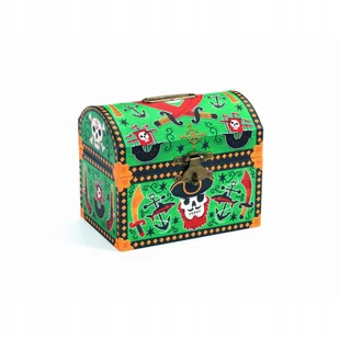 Djeco Skarbonka Skrzynia Pirata - Wyposażenie pokoiku dziecięcego - miniaturka - grafika 2