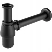 Syfony - Ferro Syfon Umywalkowy Butelkowy Czarny - miniaturka - grafika 1