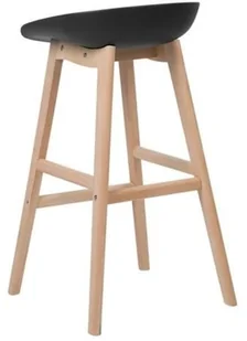 Beliani Zestaw 2 krzeseł barowych czarny MICCO - Krzesła - miniaturka - grafika 5