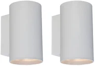 Lampy ścienne - QAZQA Zestaw 2 x nowoczesny kinkiet biały - Sandy - miniaturka - grafika 1
