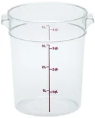 Pojemniki i kosze gastronomiczne - Cambro Pojemnik okrągły do żywności z polipropylenu 3,8 l | RFS4PP RFS4PP - miniaturka - grafika 1