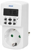 Programatory czasowe - Orno Programator czas. elektr. 1800W, 8(1)A schuko OR-PRE-428(GS) - miniaturka - grafika 1