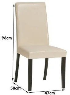 Lectus Komplet krzeseł Pavia, beżowy, 2 szt. - Krzesła - miniaturka - grafika 5