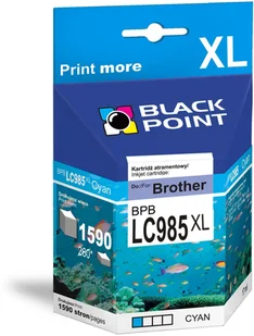 Black Point BPBLC985XLC zamiennik Brother LC985C - Tusze zamienniki - miniaturka - grafika 2