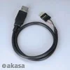 Kable komputerowe i do monitorów - Kabel Usb 40 cm ze złączem typu A i wewn. 4 pin - miniaturka - grafika 1