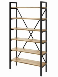 S&w Design Regał Medium 190x60-160x30 cm Industrial Loft na książki D6 RM600030190D - Regały S&w Design Regał Medium 190x60-160x30 cm Industrial Loft na książki D6 RM600030190D - Regały - miniaturka - grafika 1