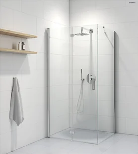 Oltens Trana 100x90 cm prostokątna drzwi ze ścianką 20201100 OLT-20201100-0 - Kabiny prysznicowe - miniaturka - grafika 2