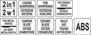 Yato OSTRZAŁKA 2W1 DO NOŻY CERAMICZNYCH I STALOWYCH - Akcesoria gastronomiczne - miniaturka - grafika 5