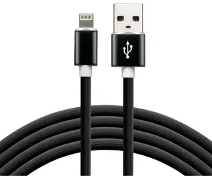 Apple everActive Kabel przewód silikonowy USB Lightning everActive CBS-1IB 1m z obsługą szybkiego ładowania do 2.4A czarny - Kable USB - miniaturka - grafika 6