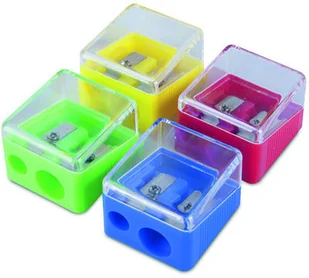 Donau Temperówka , plastikowa, podwójna, mix kolorów 7814001-99 - Temperówki - miniaturka - grafika 3