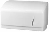 Dozowniki papieru i mydła dla firm - Bisk Podajnik na papier w roli biały - miniaturka - grafika 1