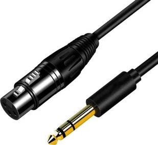 Kabel Mikrofonowy 3m Xlr Żeński - Jack 6.35 Męski - Kable komputerowe i do monitorów - miniaturka - grafika 2