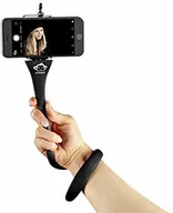 Uchwyty samochodowe do telefonów - monkeystick MONKEYSTICK czarny - giętki kijek do selfie do telefonu komórkowego i GoPro/elastyczny statyw/antypoślizgowa powłoka silikonowa mon001 - miniaturka - grafika 1