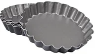 Formy do ciast - CAP DELICES Forma do pieczenia KAP Delices 6 moul261 tartlets X 4 cannelés Szary metal 12 x 12 x 2,1 cm 6MOUL261 - miniaturka - grafika 1