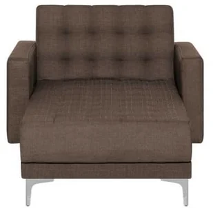 Beliani Szezlong tapicerowany ciemnobrązowy ABERDEEN - Narożniki - miniaturka - grafika 3