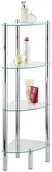 Półki łazienkowe - Wenko Narożna półka łazienkowa Yago, 104x30x30 cm - miniaturka - grafika 1