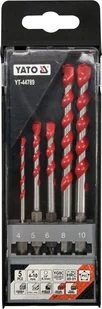 Yato ZESTAW WIERTEŁ UNIWERSALNYCH 5SZT 4-10MM HEX YT-44789 - Wiertła - miniaturka - grafika 3