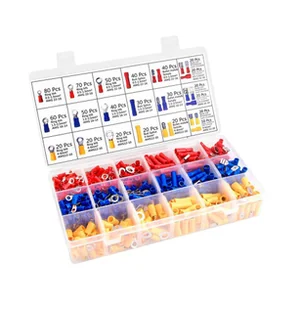 Inne Zestaw zaciskarka z konektorami izolowanymi 700szt. E5963 NAR0867 - Narzędzia sieciowe - miniaturka - grafika 2