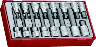 Teng Tools 16-elementowy zestaw grotów wymiennych typu imbus z chwytem kwadratowym 1/2" Teng Tools TTHEX16 237660105 237660105 - Bity Teng Tools 16-elementowy zestaw grotów wymiennych typu imbus z chwytem kwadratowym 1/2" Teng Tools TTHEX16 237660105 237660105 - Bity - miniaturka - grafika 1