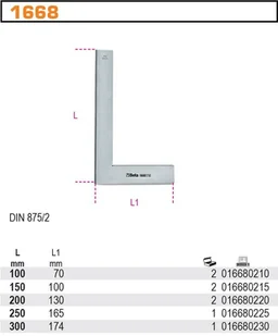 BETA KĄTOWNIK POWIERZCHN.PŁ.250MM DIN875/2 1668/250 - Inne materiały budowlane - miniaturka - grafika 2