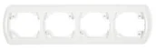 Klawisze i ramki - Karlik Trend biały ramka 4-krotna pozioma RH-4 RH-4 - miniaturka - grafika 1