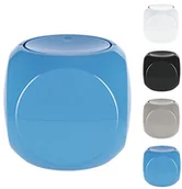 Koszyki łazienkowe - Spirella spirella Dice Blue kosz na odpady, 1 L Bad, plastik, blau, 14 x 14 cm 10.19167 - miniaturka - grafika 1