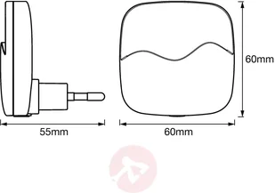 LEDVANCE LEDVANCE Lunetta Wave lampka nocna LED czujnik - Lampy ścienne - miniaturka - grafika 2