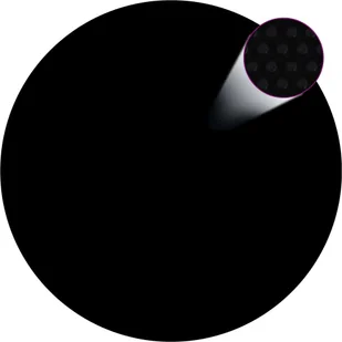 vidaXL Pływająca folia solarna z PE na basen, 300 cm, czarno-niebieska - Akcesoria do basenów - miniaturka - grafika 4