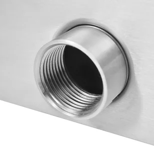 vidaXL Fontanna do basenu, stal nierdzewna, 50 x 30 90 cm, srebrna - Akcesoria do basenów - miniaturka - grafika 6