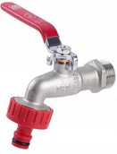 Zawory i kraniki - Kurek Kulowy Czerpalny 1/2'' Z Dławik Szybkozłączk - miniaturka - grafika 1