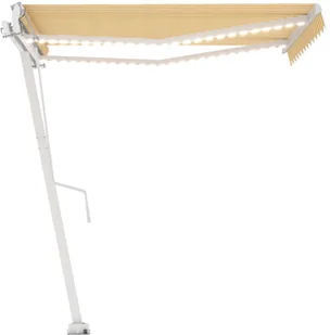 VidaXL Lumarko Automatycznie zwijana markiza, LED i czujnik wiatru, 350x250 cm 3068892 VidaXL - Markizy - miniaturka - grafika 44