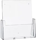 Pojemniki biurowe - Helit Helit H2352302 - stołowy pojemnik na prospekty"the helpdesk", 1 x DIN A4, przezroczysty H2352302 - miniaturka - grafika 1