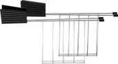 Akcesoria i części AGD - Alessi Ramki do tostera Plissé czarne 2 szt. MDL08RACKB - miniaturka - grafika 1