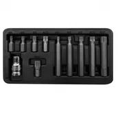 Bity - Proline 10744 Zestaw końcówek, bitów 3/8 cala Spline M5-M12, L 30/75mm, 11 elementów 10744 - miniaturka - grafika 1