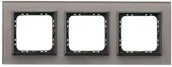 Klawisze i ramki - Ospel Impresja szkło szare ramka R-3YGC/41/25 R-3YGC/41/25 - miniaturka - grafika 1