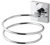 Kubki na szczoteczki do zębów - Fackelmann 86749 suszarka do włosów do identyfikatorów, około 10 x 8 x 13 cm, powierzchnia błyszcząca chromowana 86749 - miniaturka - grafika 1