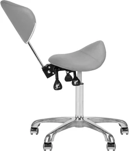 ACTIVESHOP Taboret Kosmetyczny 1004 Giovanni Szary 10003_141631 - Krzesła i taborety kosmetyczne - miniaturka - grafika 5