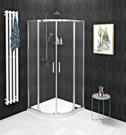 Kabiny prysznicowe - Gelco SIGMA SIMPLY Kabina prysznicowa narożna półokrągła 80x80x190 cm szkło czyste GS5580 GS5580 - miniaturka - grafika 1