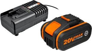 WORX WORX Akumulator 20V 4,0ah + ładowarka 2A WA3604 WX-WA3604 - Ładowarki do elektronarzędzi - miniaturka - grafika 2
