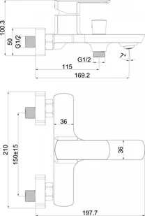 Laveo Calla BAC 010D - Baterie wannowe i prysznicowe - miniaturka - grafika 4