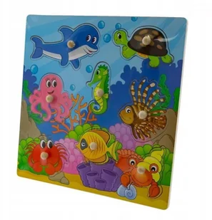 Edukacyjne Puzzle Drewniane Układanka Ocean 18m+ - Puzzle - miniaturka - grafika 3