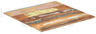 vidaXL Lumarko Kwadratowy blat do stołu, 70x70 cm, 15-16 mm, drewno z odzysku 286048 - Meble modułowe i akcesoria - miniaturka - grafika 7