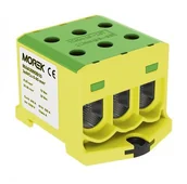 Kostki, złączki, wtyczki - Geberit MOREK szynowa 6-95mm2 żół-ziel 6 otwor AL/CU TH35 1P MAA3095Y10 Morek 4337 MAA3095Y10 - miniaturka - grafika 1