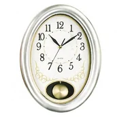 Zegary - Atrix ZEGAR OWALNY Z MELODIĄ i WAHADŁEM 851D - miniaturka - grafika 1